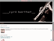 Tablet Screenshot of cyrilberthet.com